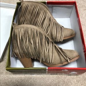 Pierre Dumas fringe booties